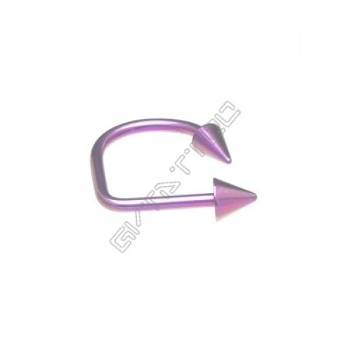 Piercing Labret Lip Loop Spike Cor Purpura